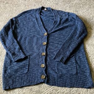 JJill blue cardigan size small